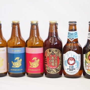 クラフトビール6本セット(ホワイトエール アンバーエール アルト ピルスナー プラチナエール 名古屋赤味噌ラガー) 330ml×6本