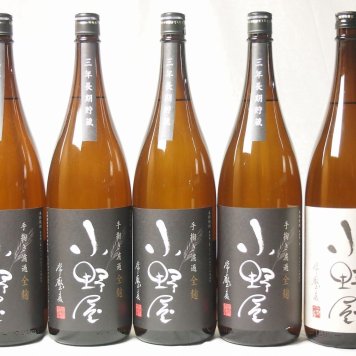 小野屋5本セット 麦焼酎　手すき濾過　全麹×3本　小野屋　1800ml×5本(大分県)