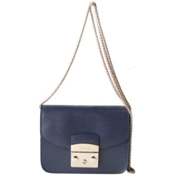 フルラ FURLA メトロポリス クロスボディー ミニ ショルダーバッグ BLU NOTTE ネイビー 1034003 送別会 誕生日 お中元 敬老の日 結婚祝い 結婚式 高級 父の日 母の日 即日発送
