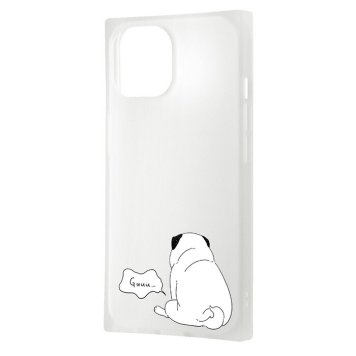 iPhone 15 / 14 / 13 / オリジナル / ソフトケース KAKU / パグ_お座り ※送料無料(ポスト投函)