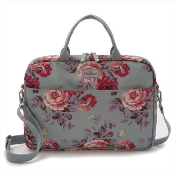 キャスキッドソン Cath Kidston ショルダーバッグ PCバッグ 斜めがけバッグ Laptop Bag Antique Rose フラワー柄ブルーグレー系マルチ 711364