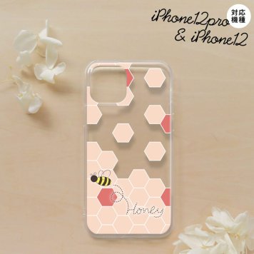 iPhone12/iPhone12pro iPhone12 / iPhone12pro スマホケース ソフトケース ハニー クリア 赤 メンズ レディース nk-i12-tp1686