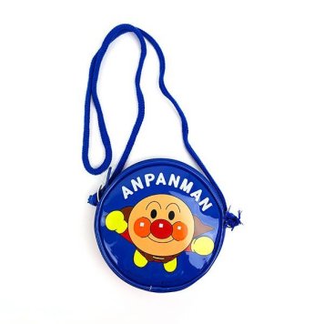 アンパンマン パス 丸ポシェット 青 ポシェット ベビー キッズ バッグ