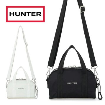 ハンター ショルダーバック レディース 耐水 ２WAY ハンドバック プレミアム ナイロン タイニー バレルバッグ HUNTER 5527