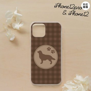 iPhone12/iPhone12pro iPhone12 / iPhone12pro スマホケース ソフトケース 犬 ゴールデン レトリバー 茶 メンズ レディース nk-i12-tp811