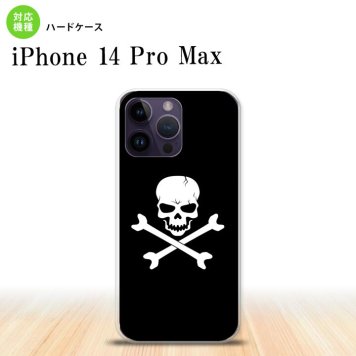 iPhone14 ProMax iPhone14 Pro Max スマホケース 背面ケース ハードケース ドクロ 黒 2022年 9月発売 nk-i14pm-511