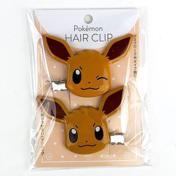 ポケットモンスター イーブイ ヘアクリップ 髪留め ヘアピン ブラウン グッズ  (MCOR)