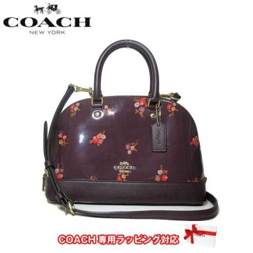 コーチ アウトレット COACH トートバッグ F31354 パテント レザー ベビー ブーケ フローラル プリント ミニ シエラ 2WAY サッチェル  IMFCG(オックスブラッドマルチ)【RCP】【レディース】