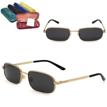 GUCCI サングラス グッチ GG1457S-001 サングラス ノーズパッド ゴールド グレー メンズ レディース ユニセックス