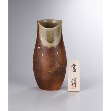 信楽焼 金紋みやび花瓶