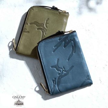 GNUOYP × MHAK as MasaHiro Akutagawa 両開きL字ファスナー短財布 WAVY