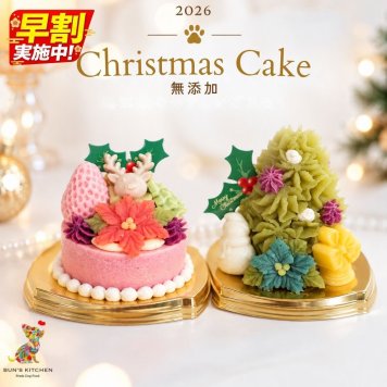 犬用クリスマスケーキ BUNS'KITCHEN ベリークリスマス デザートタイプ