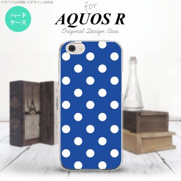 【SH03J】【スマホケース/スマホカバー】【アクオス R】SH03J スマホケース AQUOS R SH-03J カバー アクオス R ドット・水玉 青 nk-sh03j-837【メール便送料無料】