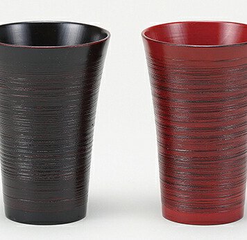 天然木　漆塗カップペア インテリア 漆器 盆 カタログギフト 景品 粗品