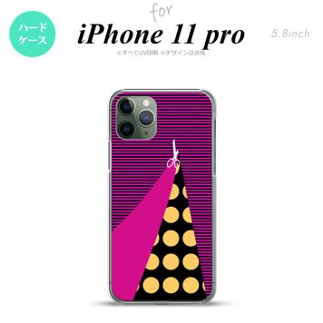 iPhone11Pro iPhone11 Pro スマホケース ハードケース はさみ ビビット ピンク メンズ レディース nk-i11p-1345