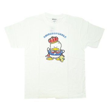 サンリオ あひるのペックル 35th 半袖Tシャツ(L) ホワイト アパレル Sanrio