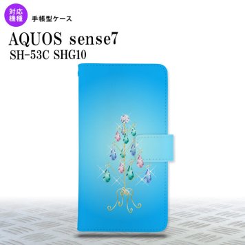 sense7 sense7 手帳型スマホケース カバー ツリーイヤリング 青 2022年 11月発売 nk-004s-sens7-dr633