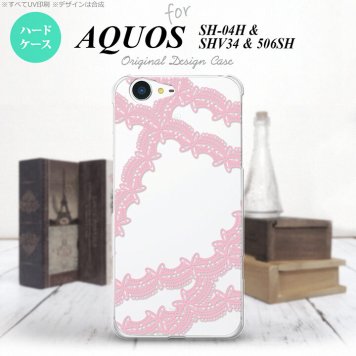 【SH04H】【スマホケース/スマホカバー】【アクオス ゼータ】SH04H スマホケース AQUOS ZETA SH04H カバー アクオス ゼータ レースB ピンク nk-sh04h-1099【メール便送料無料】