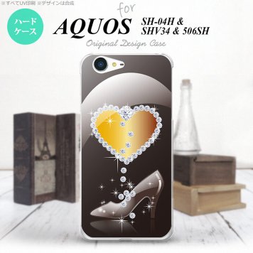 【SH04H】【スマホケース/スマホカバー】【アクオス ゼータ】SH04H スマホケース AQUOS ZETA SH04H カバー アクオス ゼータ ハート（E） 黒 nk-sh04h-236【メール便送料無料】