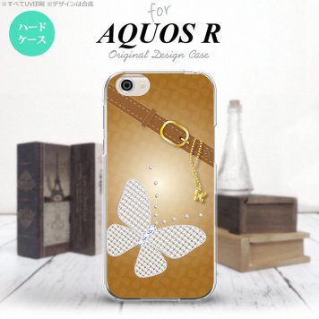 【SH03J】【スマホケース/スマホカバー】【アクオス R】SH03J スマホケース AQUOS R SH-03J カバー アクオス R バタフライ・蝶(E) 茶 nk-sh03j-325【メール便送料無料】