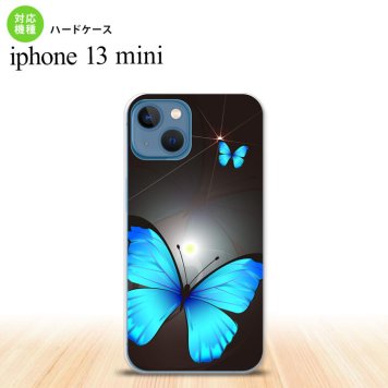 iPhone13mini iPhone13 mini ケース ハードケース バタフライ 蝶 B 黒  nk-i13m-214