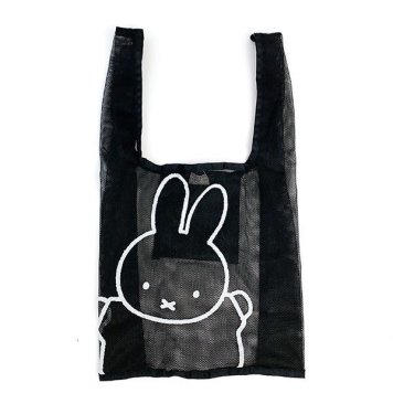 ミッフィー miffy メッシュエコバッグ BK バッグ ブラック