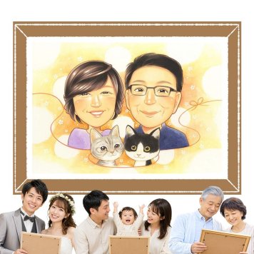 贈り物 似顔絵 両親 プレゼント 手描き 名入れ ギフト 結婚記念日 記念日 お祝い 誕生日 両親 お母さん ご両親 お父さん 修正無料 名入れ 下書き確認 かわいい 親孝行 実績多数 似てる 記念 思い出 結婚記念日 おすすめ 家族 オリジナル キレイ 白寿祝い カラフル 披露宴 快気祝い 同窓会 サプライズ 色紙 応援 ブライダルギフト 結婚祝い イラスト