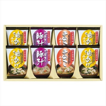   フリーズドライ「お味噌汁三種の味詰合せ」  KF-BO  内祝 内祝い お祝 御祝 記念品 出産内祝い プレゼント 快気祝い 粗供養 引出物