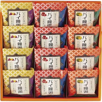 冬の贈り物ご挨拶  パイ饅頭 太子庵 パイ饅頭（小豆・かぼちゃ・さつまいも）×各4