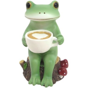 【ギフト対応無料】コポー ミドル カフェラテどうぞ ダイカイ Copeau(コポー) コポーシリーズ かえる カエル 置物 オブジェ ※送料無料(北海道・沖縄は除く)