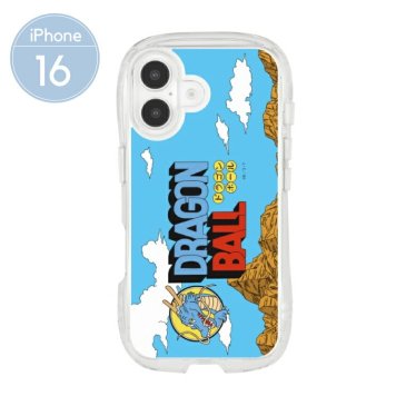 ドラゴンボール iPhone16 ケース クリア 透明 くびれ DragonBall キャラクター グッズ スマホ カバー エアクッション ハイブリッド 耐衝撃 シェイプフォルム インナーシート付仕様 iPhone 2024 6.1inch ２眼 アイホン アイフォン CrystalClearCae DB-64A