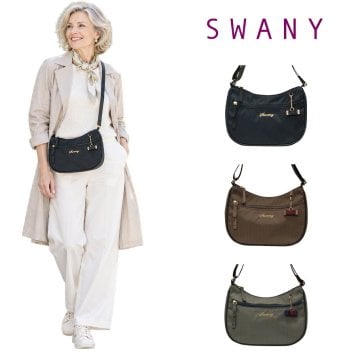 SWANY スワニー ショルダーバッグ ルバンド ショルダー 斜め掛け かばん 鞄 カバン 普段使い 使いやすい レディース メンズ ギフト プレゼント ブラック a730