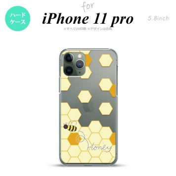 iPhone11Pro iPhone11 Pro スマホケース ハードケース ハニー クリア 薄黄 メンズ レディース nk-i11p-1689