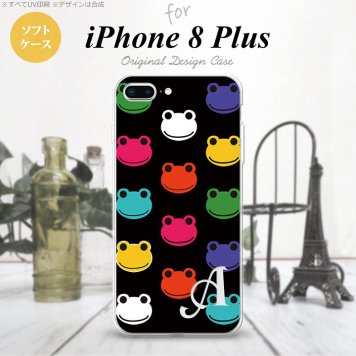 【iPhone8Plus】【スマホケース/スマホカバー】【アイフォン8プラス】iPhone8Plus スマホケース ケース アイフォン8プラス イニシャル カエル・かえる （A） nk-ip8p-tp161ini【メール便送料無料】