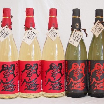 麦焼酎閻魔セット 全量麹仕込2本 樽熟成3本 老松酒造(大分県)1800ml×5本