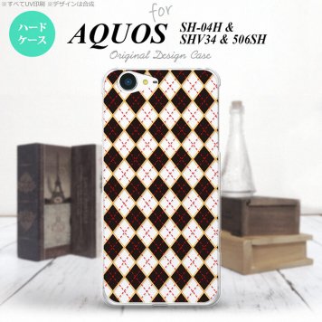【SH04H】【スマホケース/スマホカバー】【アクオス ゼータ】SH04H スマホケース AQUOS ZETA SH04H カバー アクオス ゼータ アーガイル クリア×黒 nk-sh04h-1402【メール便送料無料】
