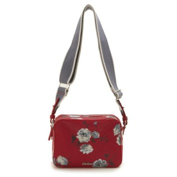 キャスキッドソン Cath Kidston バッグ ショルダーバッグ 斜め掛けバッグ 755986 WEBBING LOZENGE CROSSBODY ウェビング ロゼンジ クロスボディー Cherry ISLAND 花柄レッド系