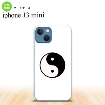 iPhone13mini iPhone13 mini ケース ハードケース 陰陽 白  nk-i13m-555