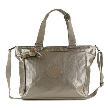 キプリング Kipling バッグ K16659 L34 NEW SHOPPER L ニューショッパーエル 2way 斜めがけショルダー トートバッグ METALLIC PEWTER メタリックベージュゴールド系