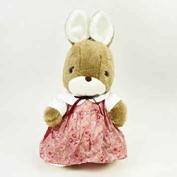 ぬいぐるみ ラッキー Ｌ 花柄 ピンク うさぎ『ラッキー・マック・サンディ』シリーズ 人形 インテリア キッズ ギフト
