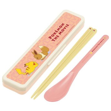 ポケモン 劇場柄 音のならないコンビセット 箸18cm ※送料無料(ポスト投函)