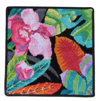 フェイラー FEILER ハンカチ ハンドタオル フェイスタオル 30cm×30cm RAINFOREST レインフォレスト ブラック 【スペシャルラッピング660円(別売り)】 誕生日 結婚祝い 結婚式 結婚記念日 出産祝い バレンタイン 高級 ホワイトデー 母の日