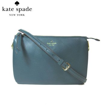 ケイト・スペード アウトレット kate spade ショルダーバッグ WKRU5503-360 madelyne / larchmont avenue レザー 斜め掛け ショルダー / ポシェット (360)emerforest:ダークティール系