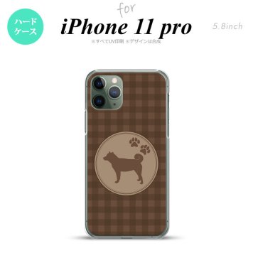 iPhone11Pro iPhone11 Pro スマホケース ハードケース 犬 柴犬 茶 メンズ レディース nk-i11p-821