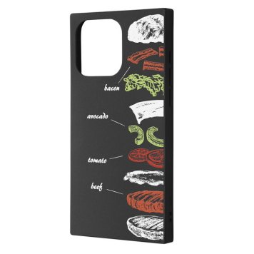iPhone 15 Pro Max / オリジナル / ソフトケース KAKU / ハンバーガー ※送料無料(ポスト投函)