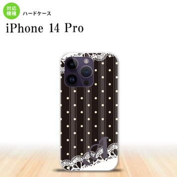 iPhone14 Pro iPhone14 Pro スマホケース 背面ケース ハードケース ドット レース C 黒 +アルファベット 2022年 9月発売 nk-i14p-1619i