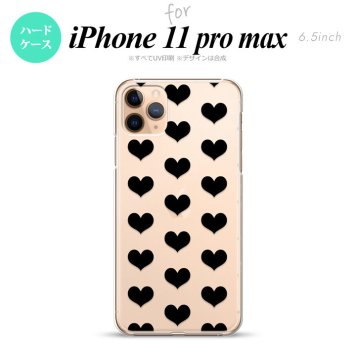 iPhone11ProMax iPhone11pro max スマホケース ハードケース ハート A 黒 メンズ レディース nk-i11pm-015