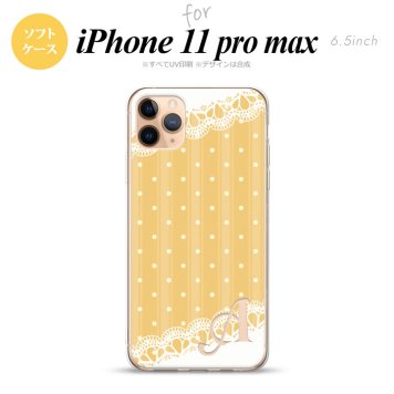 iPhone11ProMax iPhone11pro max スマホケース ソフトケース ドット レース C 黄 +アルファベット メンズ レディース nk-i11pm-tp1613i