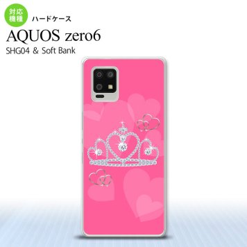 SHG04 SHG04 ZERO6 AQUOS zero6 スマホケース ハードケース クラウン ピンク メンズ レディース nk-zero6-601