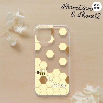 iPhone12/iPhone12pro iPhone12 / iPhone12pro スマホケース ソフトケース ハニー クリア 茶 メンズ レディース nk-i12-tp1688